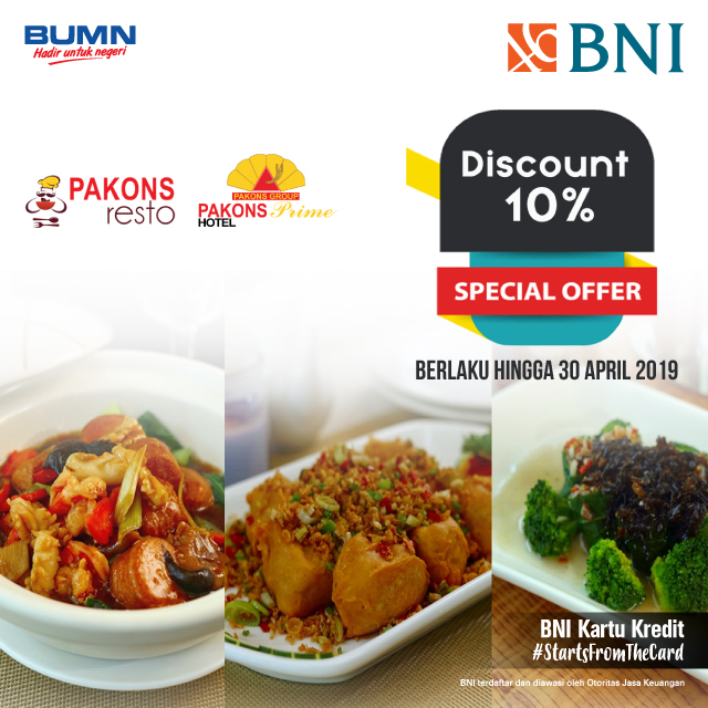 Diskon 10 Di Pakons Resto Dari Pakons Resto Https M Bnizona Com Promo View 3292 18